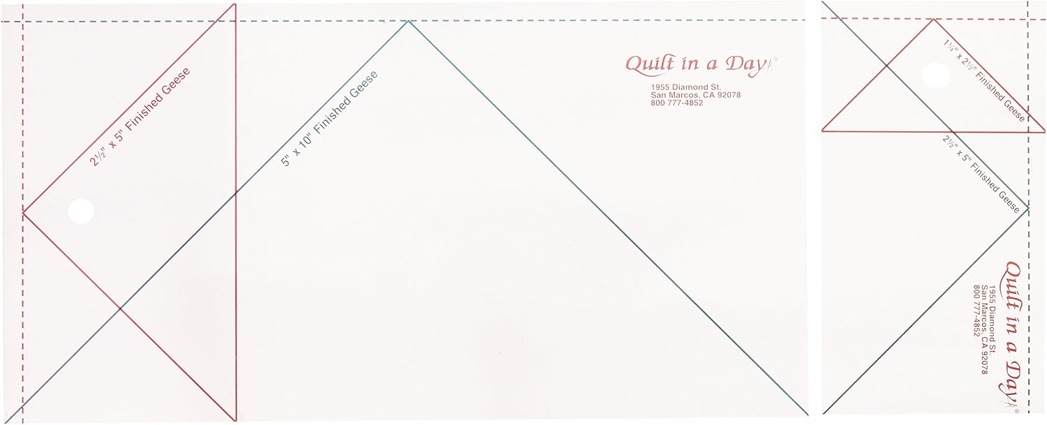 Quilt In A Day Flying Geese Ruler, Jumbo Amazon.ca Home