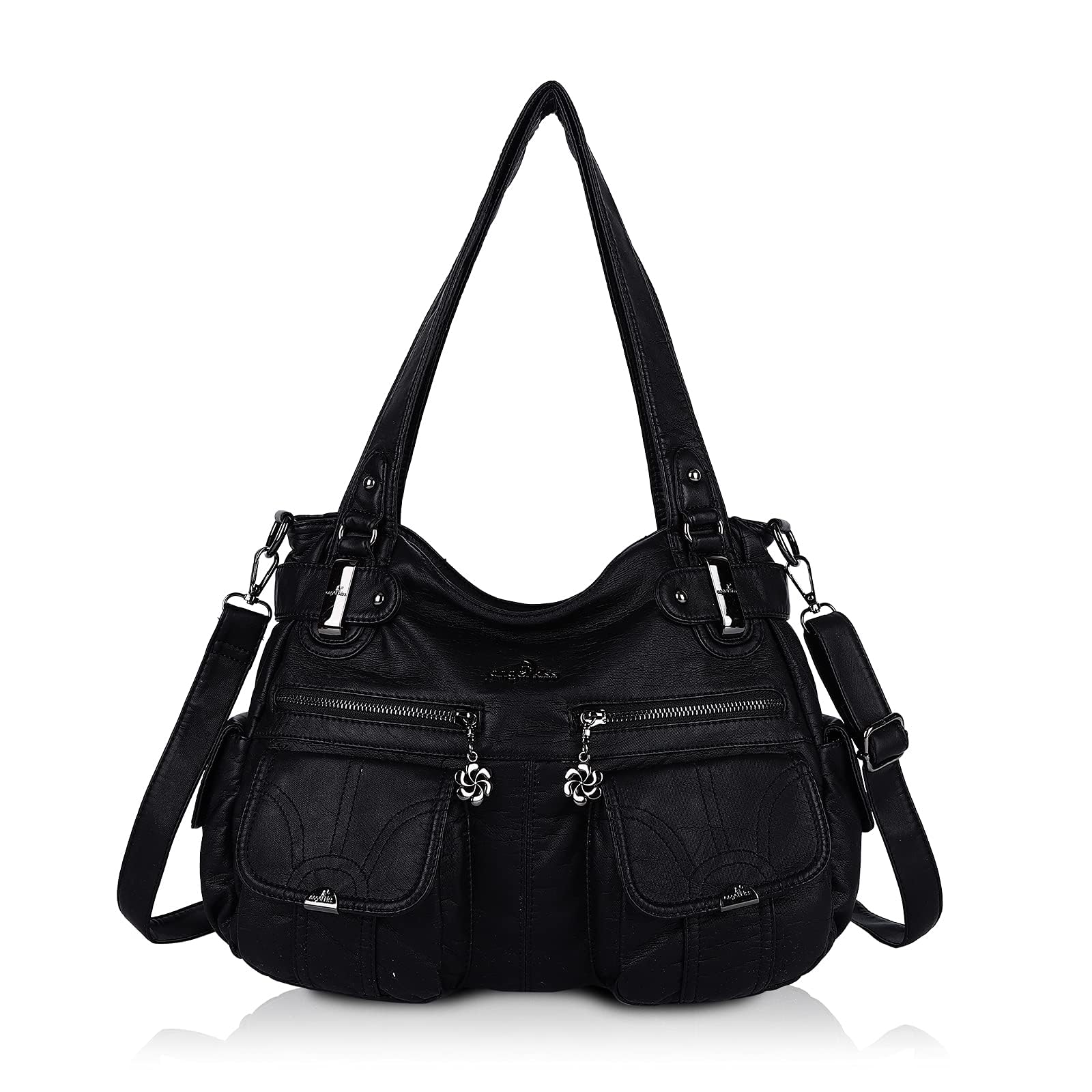 Angel Kiss Tasche Damen Handtasche weiches Taschen Schultertasche Henkeltaschen Umhängetaschen Tragetasche Tote Shopper Groß Hobo Tasche Viele Fächer tolle tasche für Frauen