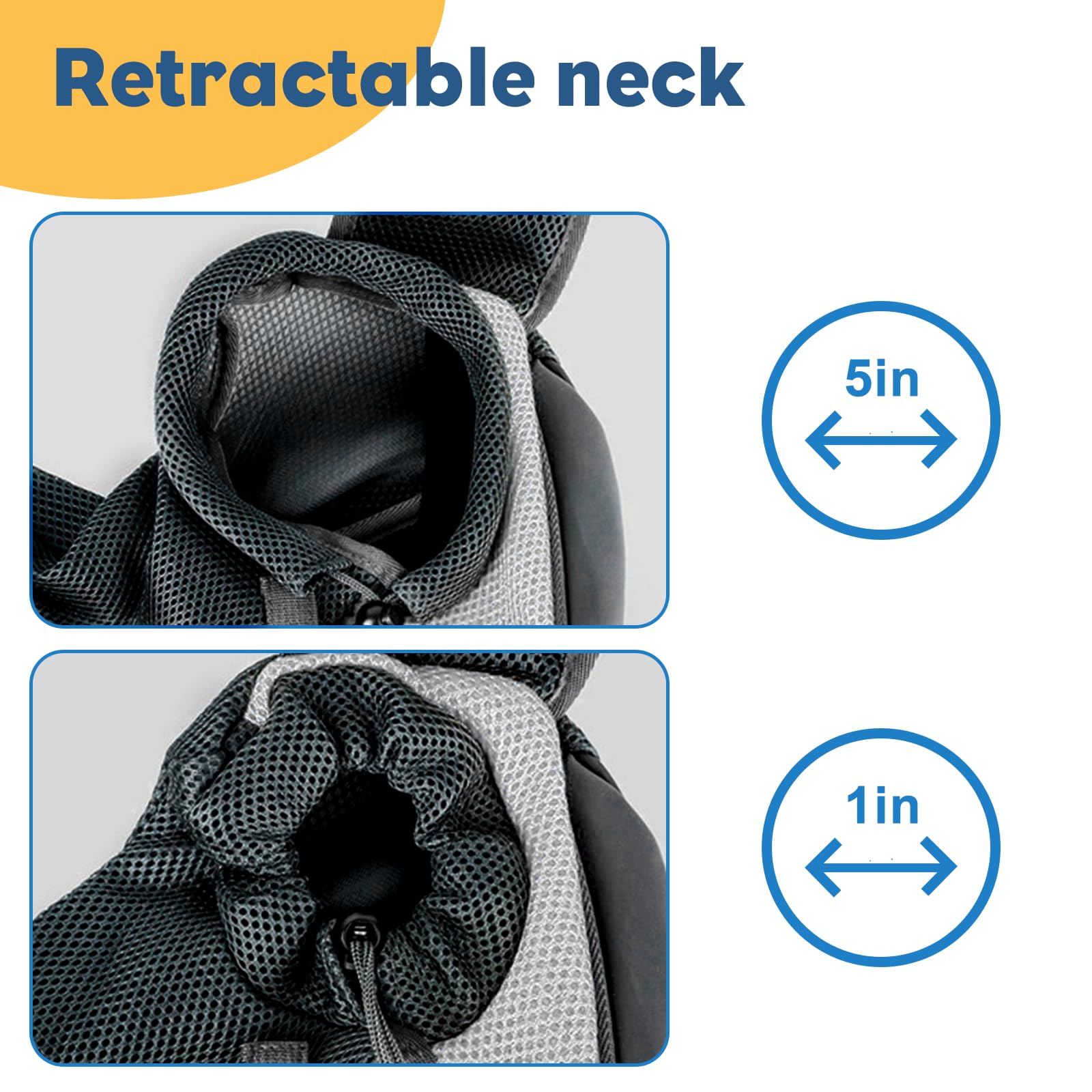 MEETOZ Pet Sling Carrier for Puppy Dog Dogs Sling Carrier Breathable, Safety Front Pocket Pet Sling Carrier - Image 3