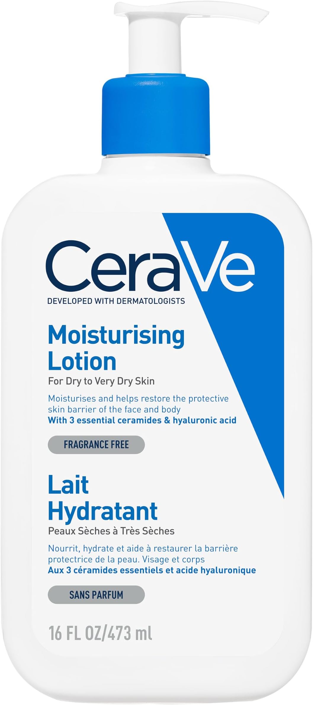 Moisturising Lotion with Ceramides for Normal to Dry Skin, 473ml