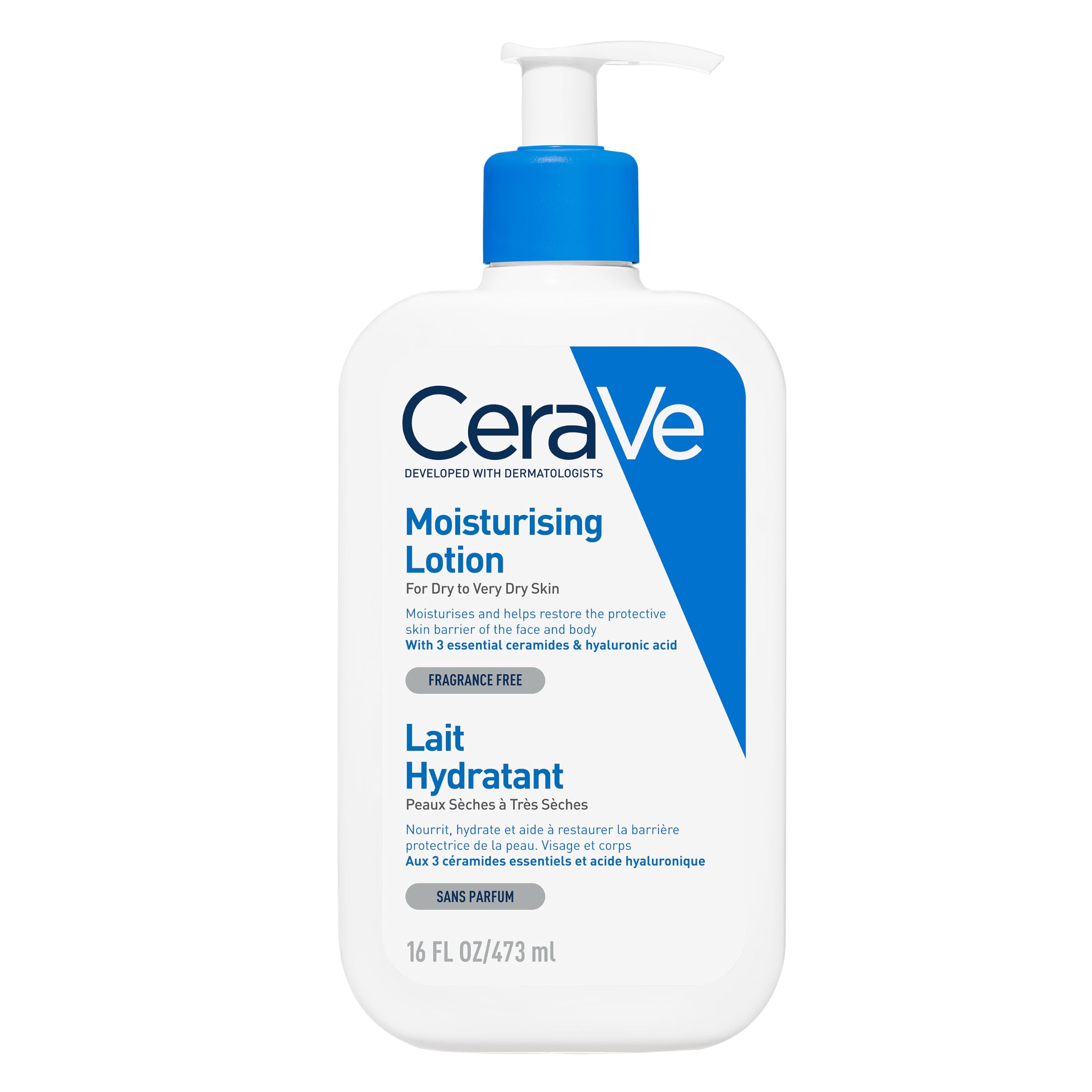 CeraVe Moisturising Lotion with Ceramides for Normal to Dry Skin, 473ml