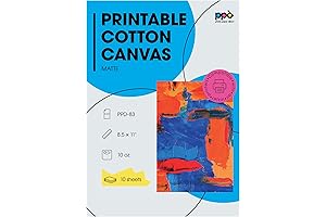 June Tailor ColorFast Sew In Inkjet Fabric Sheets, LTR, and 100% Cotton