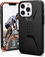 Vista 1 de URBAN ARMOR GEAR UAG Designed for iPhone 13 Pro Case Black Sleek Ultra-Thin Shock-Absorbent Civilian Protective Cover, [6.1 inch Screen]