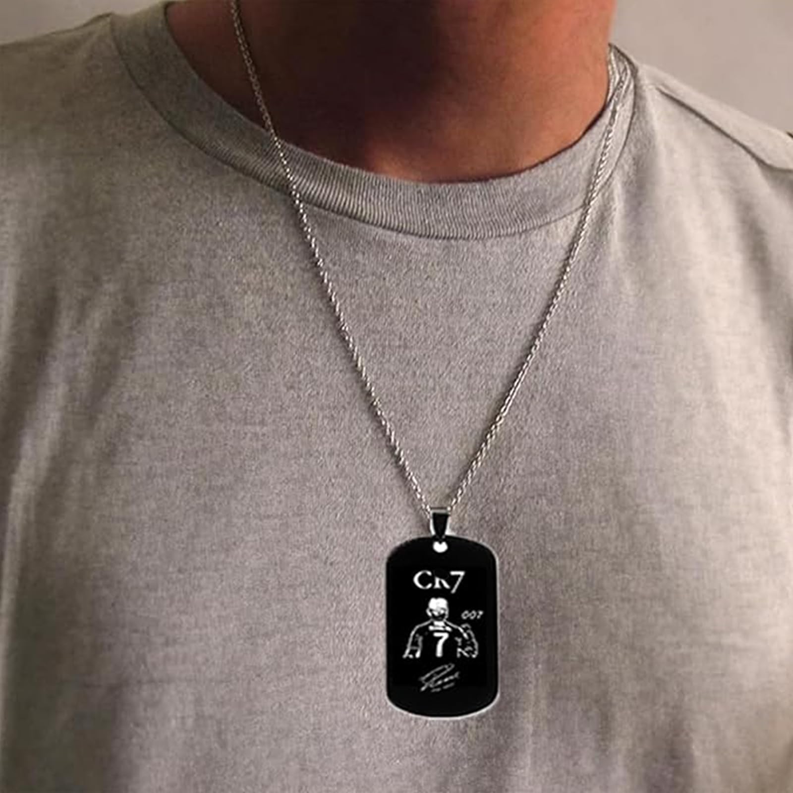 Cadena de fútbol, collar número 7, pulsera para niños, regalos para aficionados