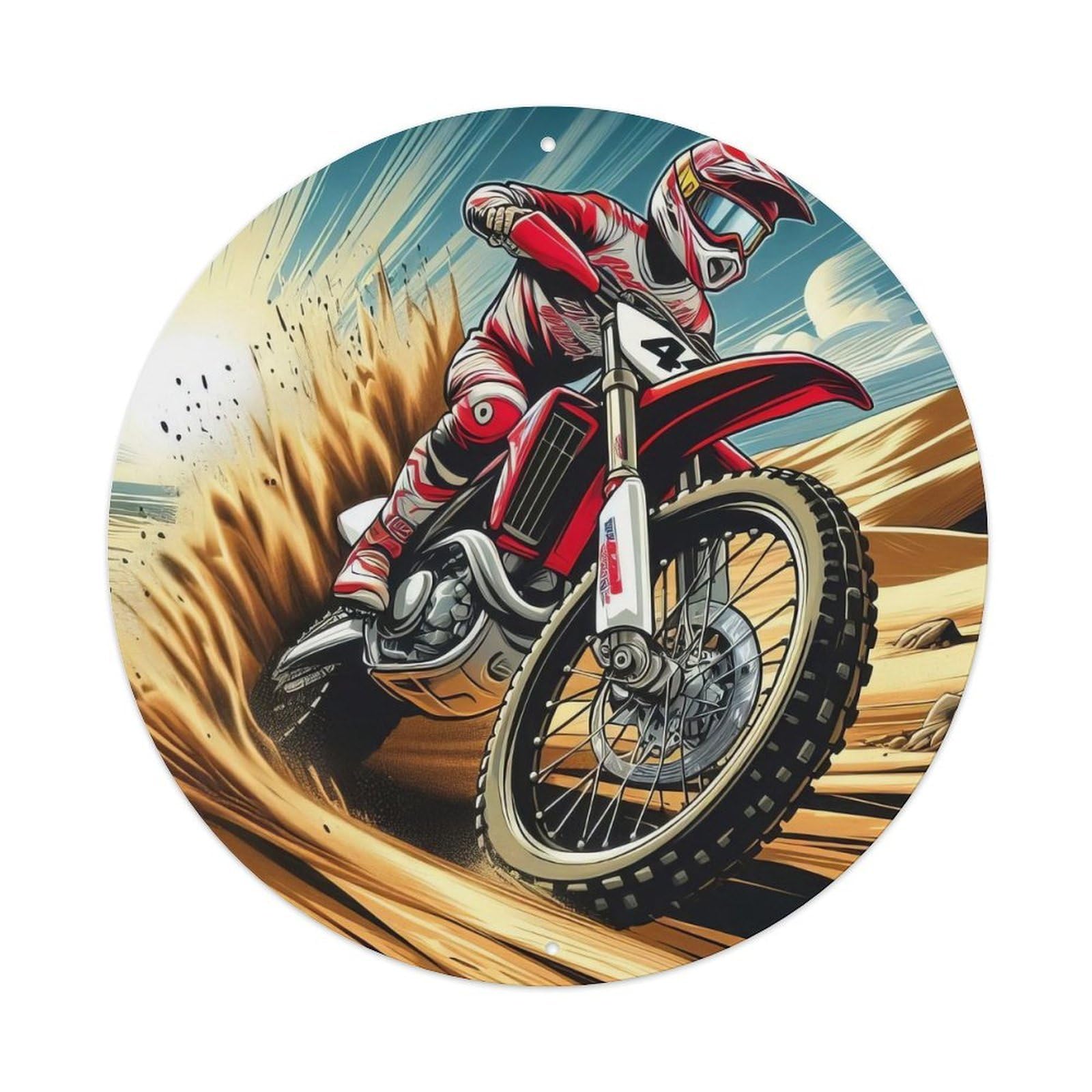 Extreme Motocross Sports Motorcycle Trick Vintage Metal Tin Sign Plaque