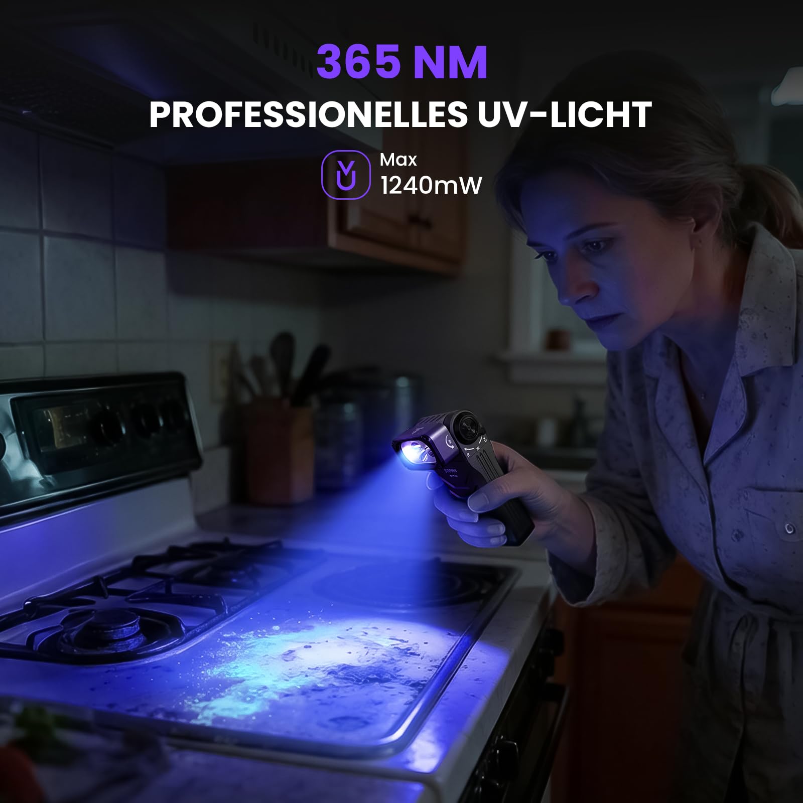 Sofirn ST2 EDC 3000LM LED Taschenlampe, 3-in-1 Weißlicht + 660nm Rotlicht + 365nm UV Schwarzlicht, Wiederaufladbar USB-C, Magnetisch mit Clip, IPX6 für Arbeit, Werkstatt, Outdoor
