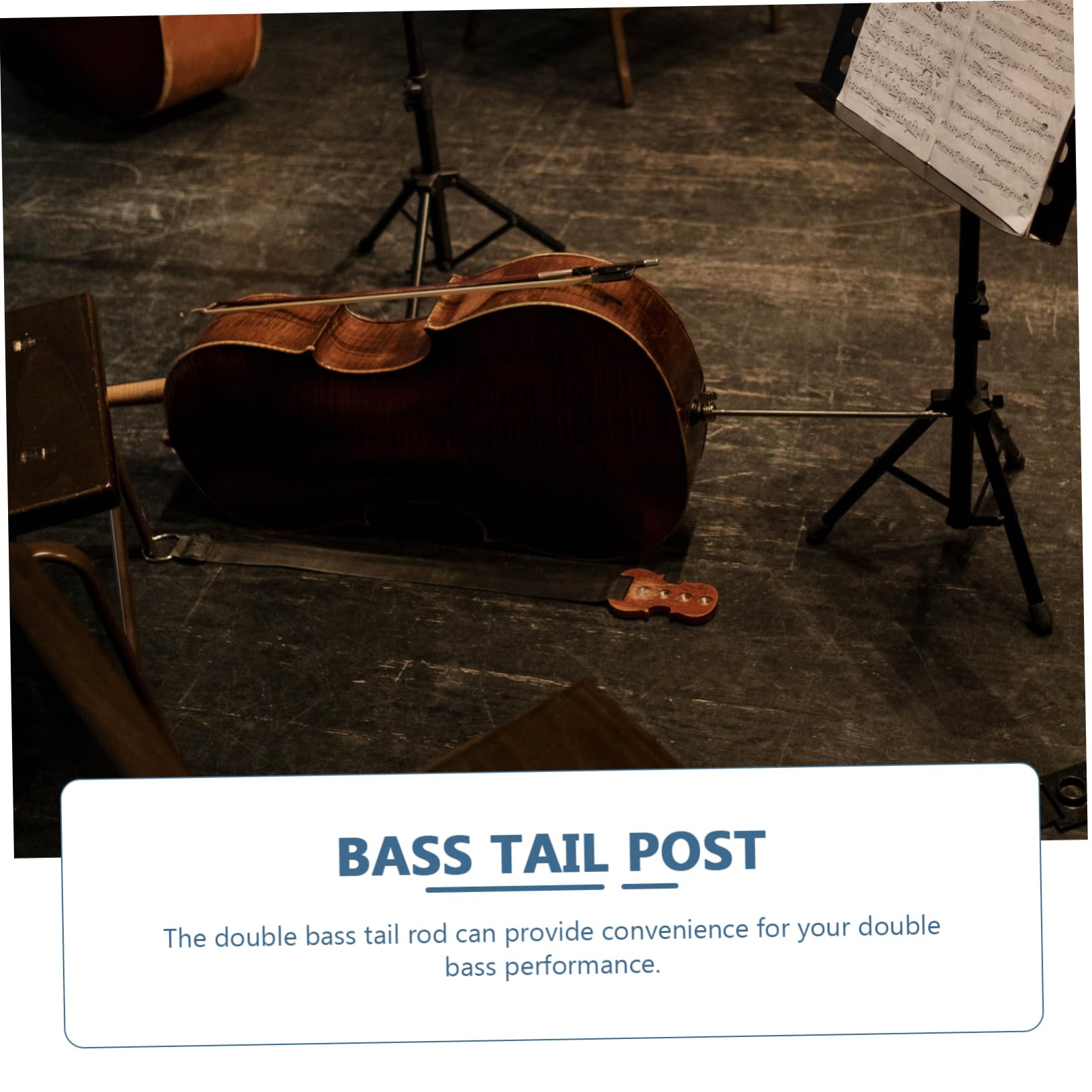 TOPPERFUN Light Weight High Strength Bass Endpin Holder Cello Bass Rock Stop Double Bass Supplies End Pin Protect