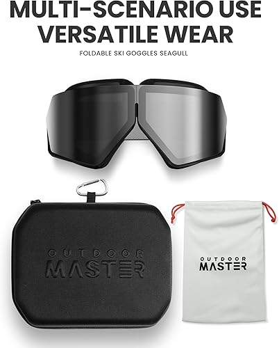 Miniatura 9 de OutdoorMaster Seagull - Gafas de motocross, gafas de motocicleta, gafas plegables para cuatrimoto para hombres, mujeres y jóvenes