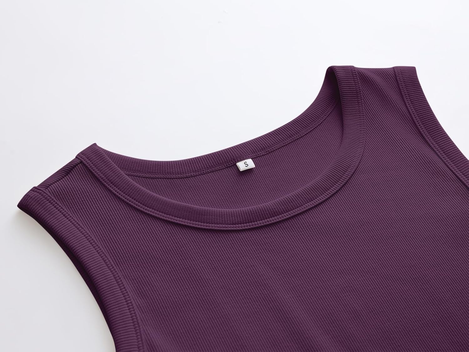 ANRABESS Womens Sleeveless High Neck Tank Tops Fashion Summer Casual Basic Slim Fit Ribbed Racerback Top Shirt Clothes - Image 3