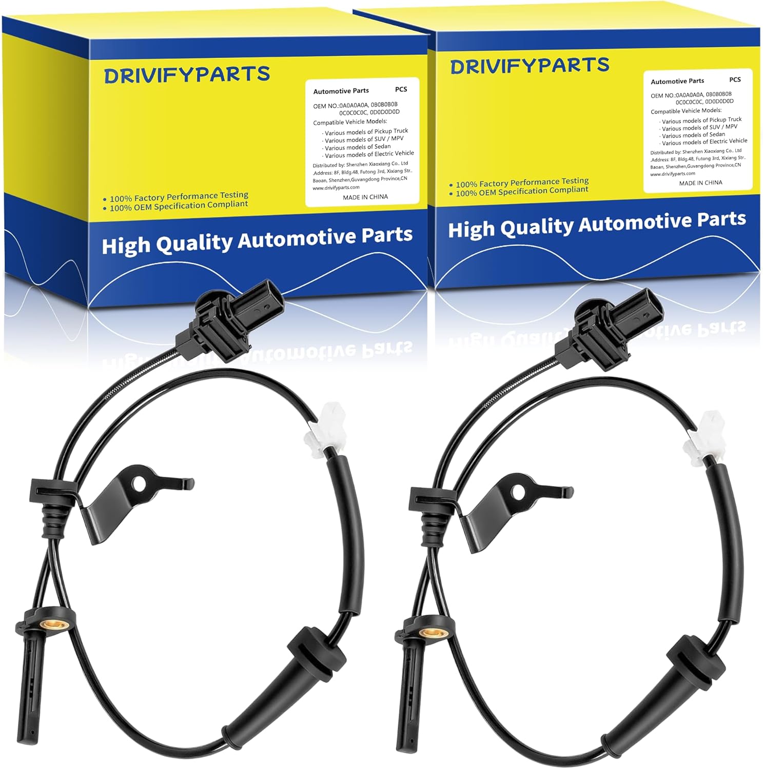 Front ABS Wheel Speed Sensor Left and Right for Honda Accord 2013-2017, Acura TLX 2015-2020, 57455-T2F-A01 57450-T2F-A01 ALS2402 ALS2401 (2pcs)