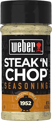Weber Condimento Steak 'N Chop, coctelera de 6 onzas (paquete de 6)