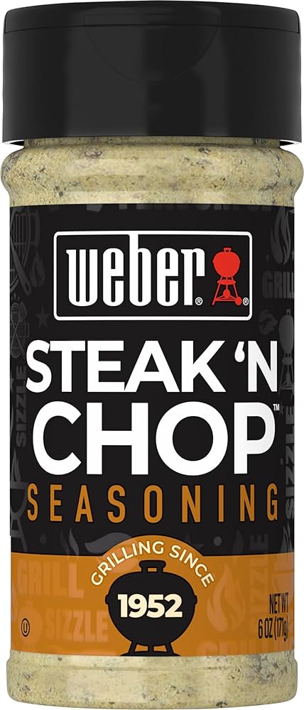 Amazon.com : Weber Steak 'n Chop Seasoning, 6 oz : Grocery