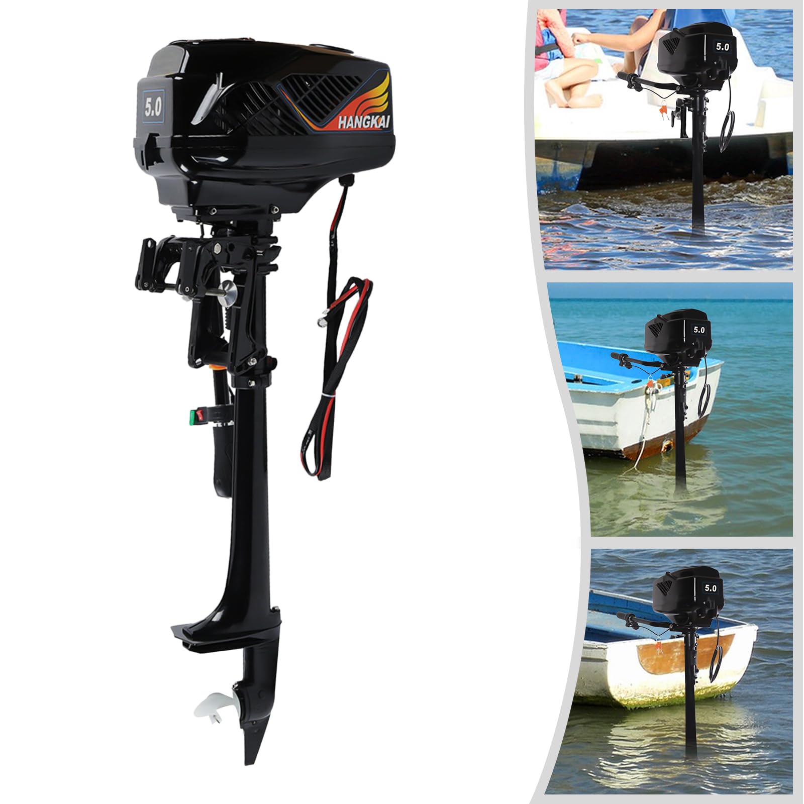 Motore fuoribordo elettrico per barche, motore fuoribordo elettrico senza spazzole, 1200 W, 48 V