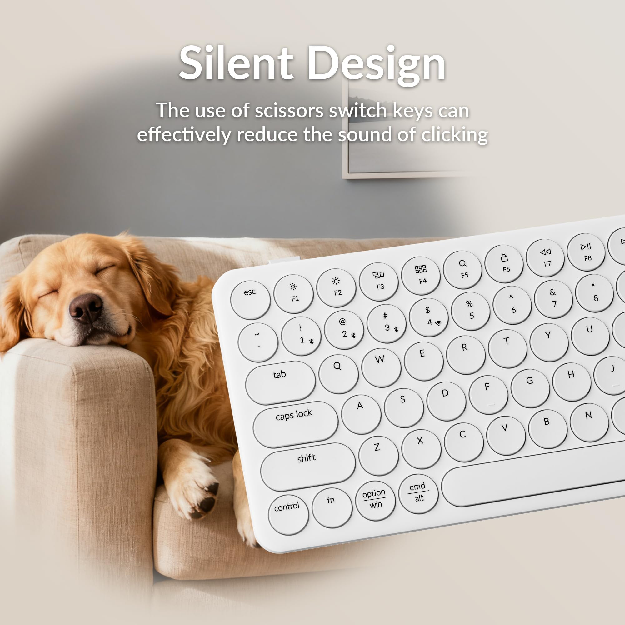 Keychron B3 Pro - Tastiera meccanica wireless ultra sottile al 75%, 2,4 GHz, Bluetooth 5.2 e connessione cablata, design leggero a basso profilo, connessione multi-dispositivo per Windows/Mac/tablet
