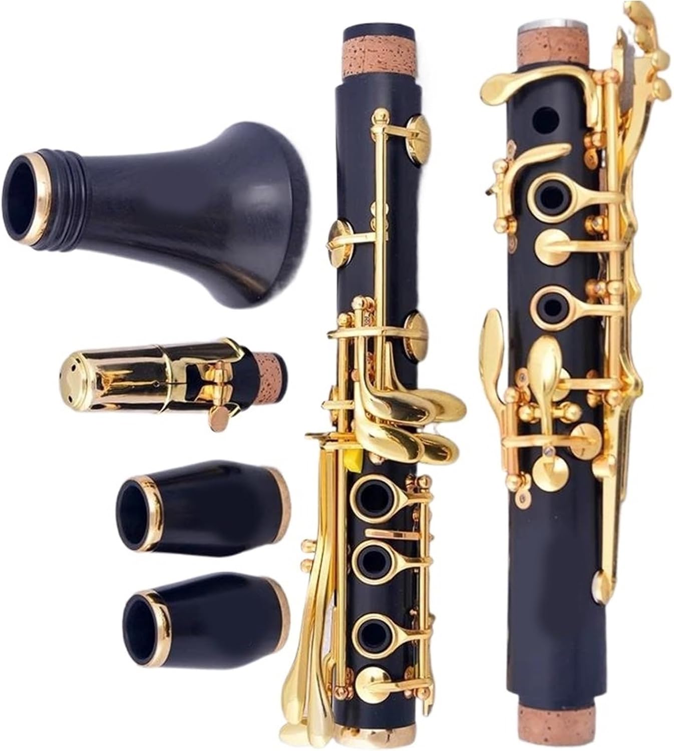 Ebony Clarinet Gold Plated Bb 17 Keys Clarinet(M62)