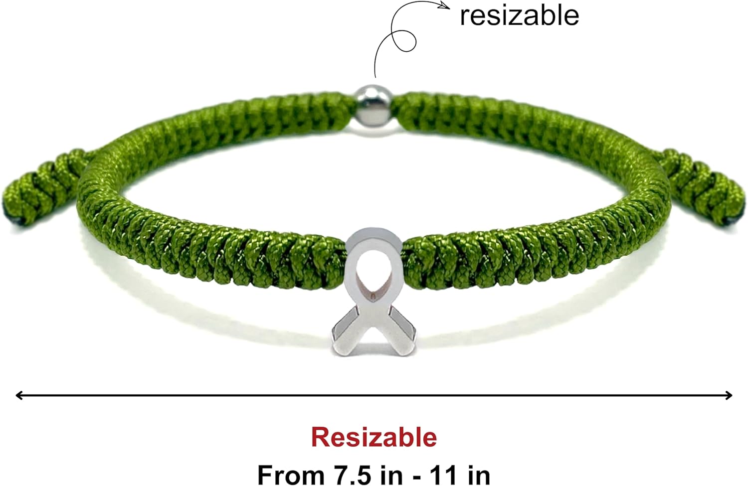 LAMIBEE Bracelet For A Cause, Awareness Ribbon Bangle Bracelets, Wristbands Get Well Soon, Protection Surfer String Bracelet for Men, Women Boho Amulet Style - Image 6