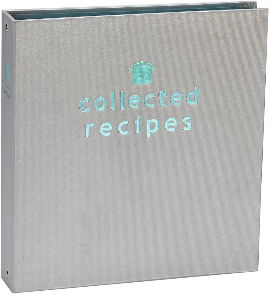 Meadowsweet Kitchens Create Your Own Collected Recipes Cookbook - Turquoise & Gray