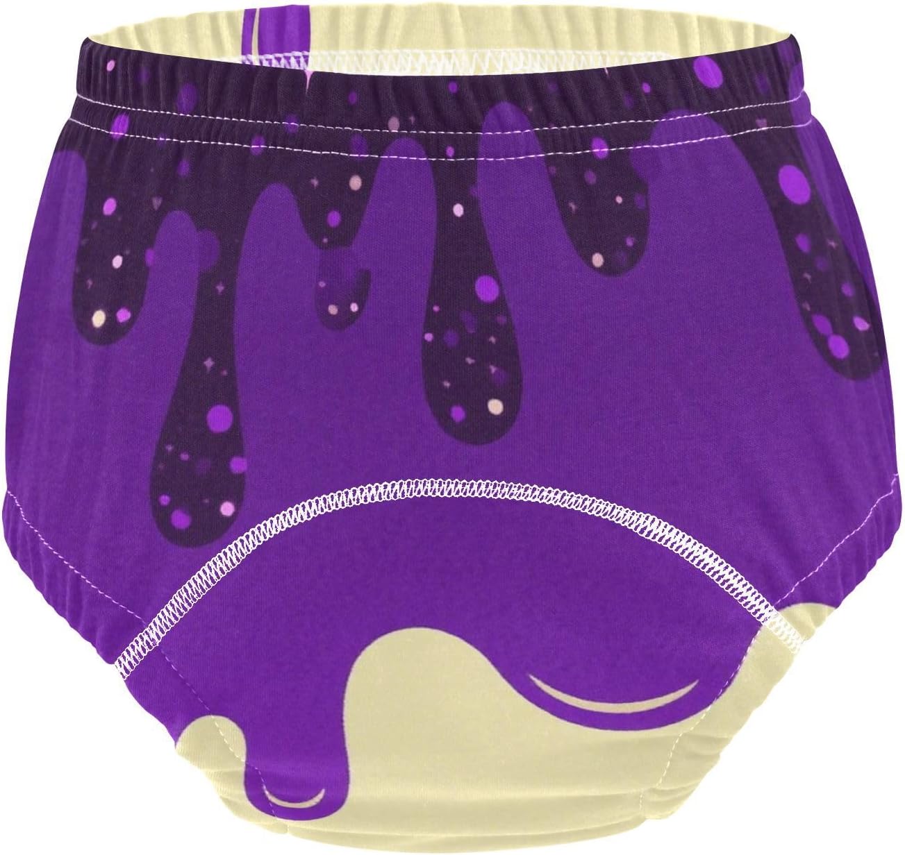 Baby Underwear Potty Training Pants Reusable Nighttime Training Pants Potty Training Underwear Briefs for Toddler Boys 3T Graffiti Art Purple Beige