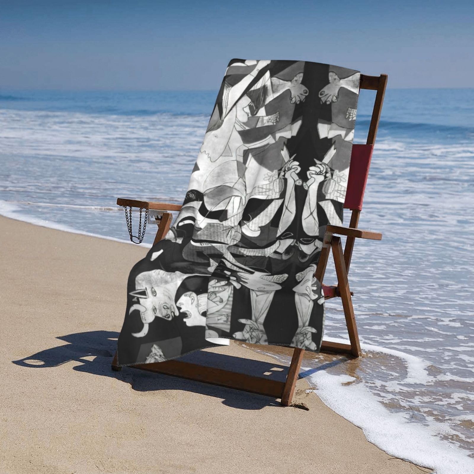 Amazon｜パブロ・ピカソ偉大な画家動作しますゲルニカ 大判バスタオル