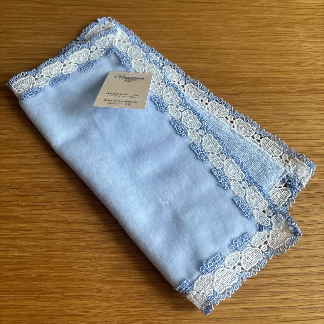 Amazon.co.jp: AIRDO x 近沢レース店 タオルハンカチ ブルー