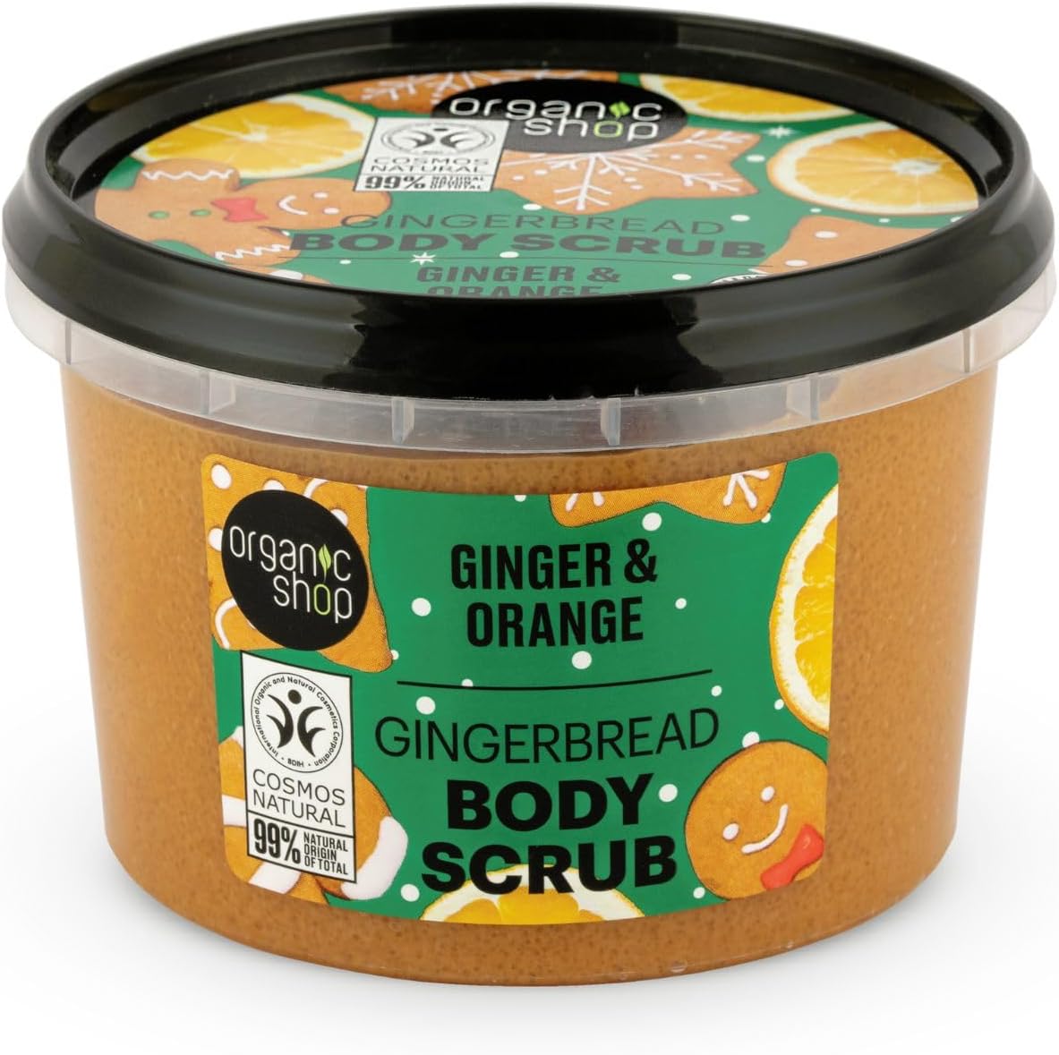 Organic Shop 250ml Body Scrub Gingerbread Ginger & Orange