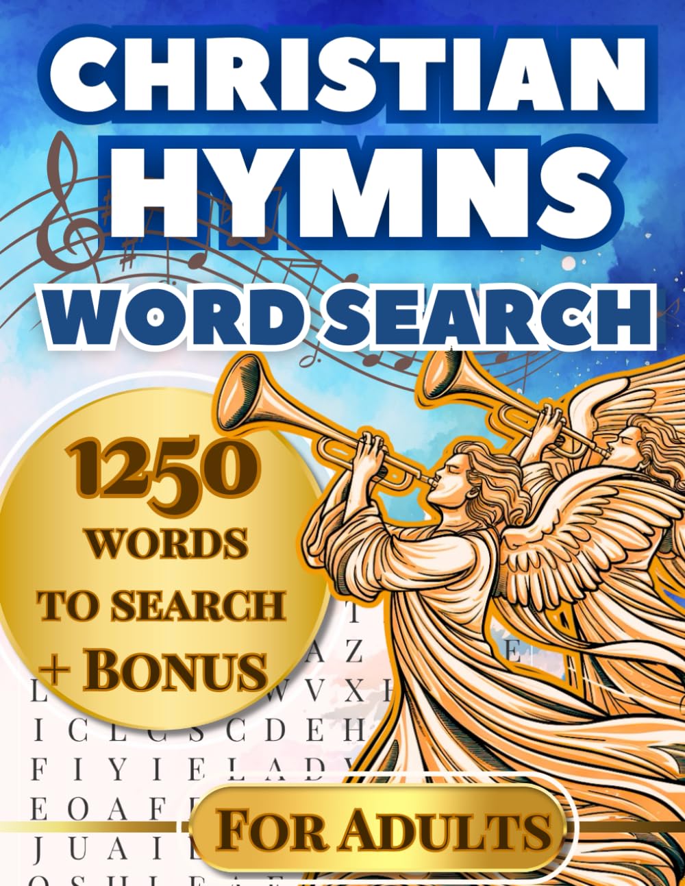 Christian Hymns Word Search for adults: word find puzzle book based on texts classic hymnal song. LARGE PRINT (Powerful Words)