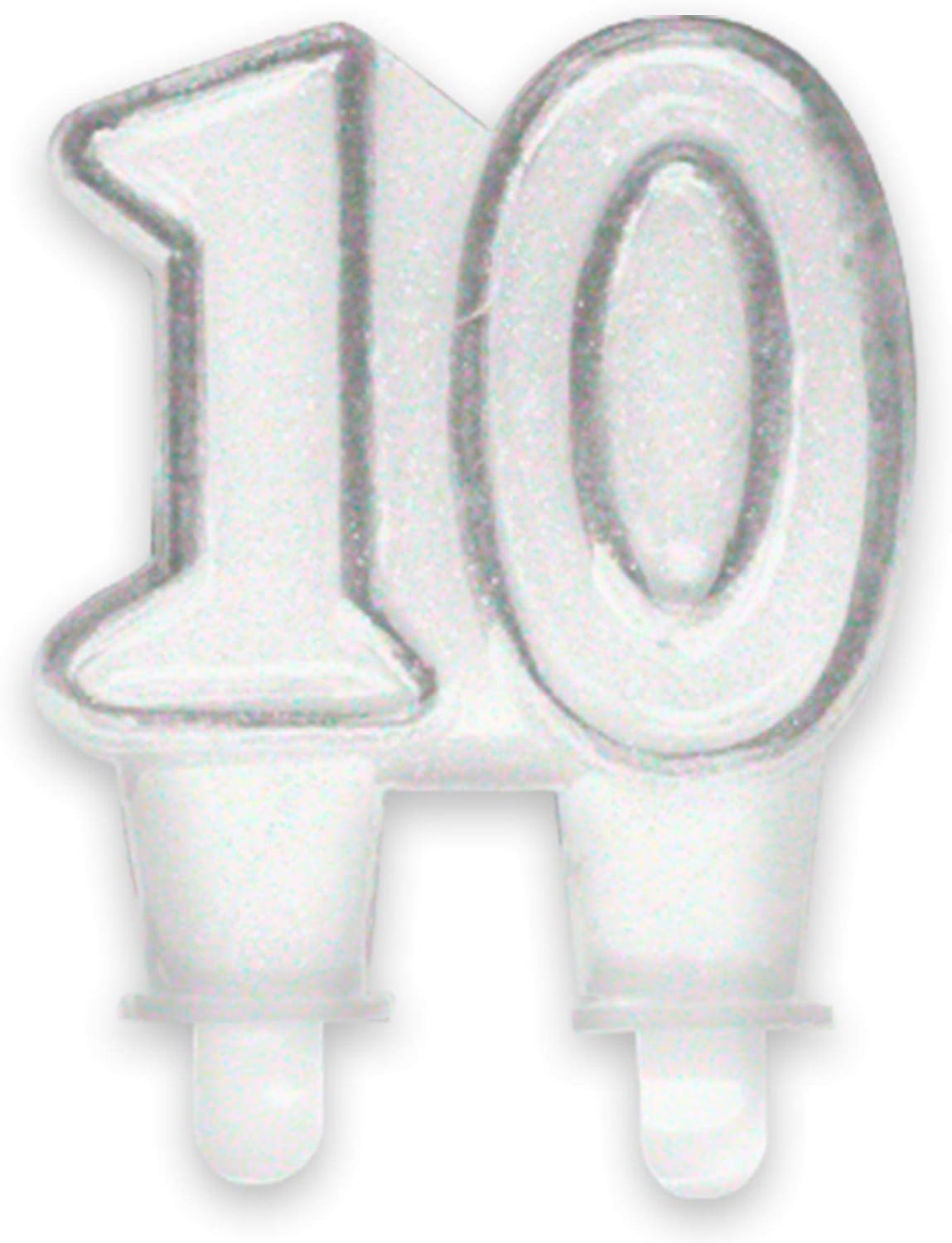 Digit Birthday Candles Bougies Chiffres Anniversaire 10 Amazon Co Uk Home Kitchen