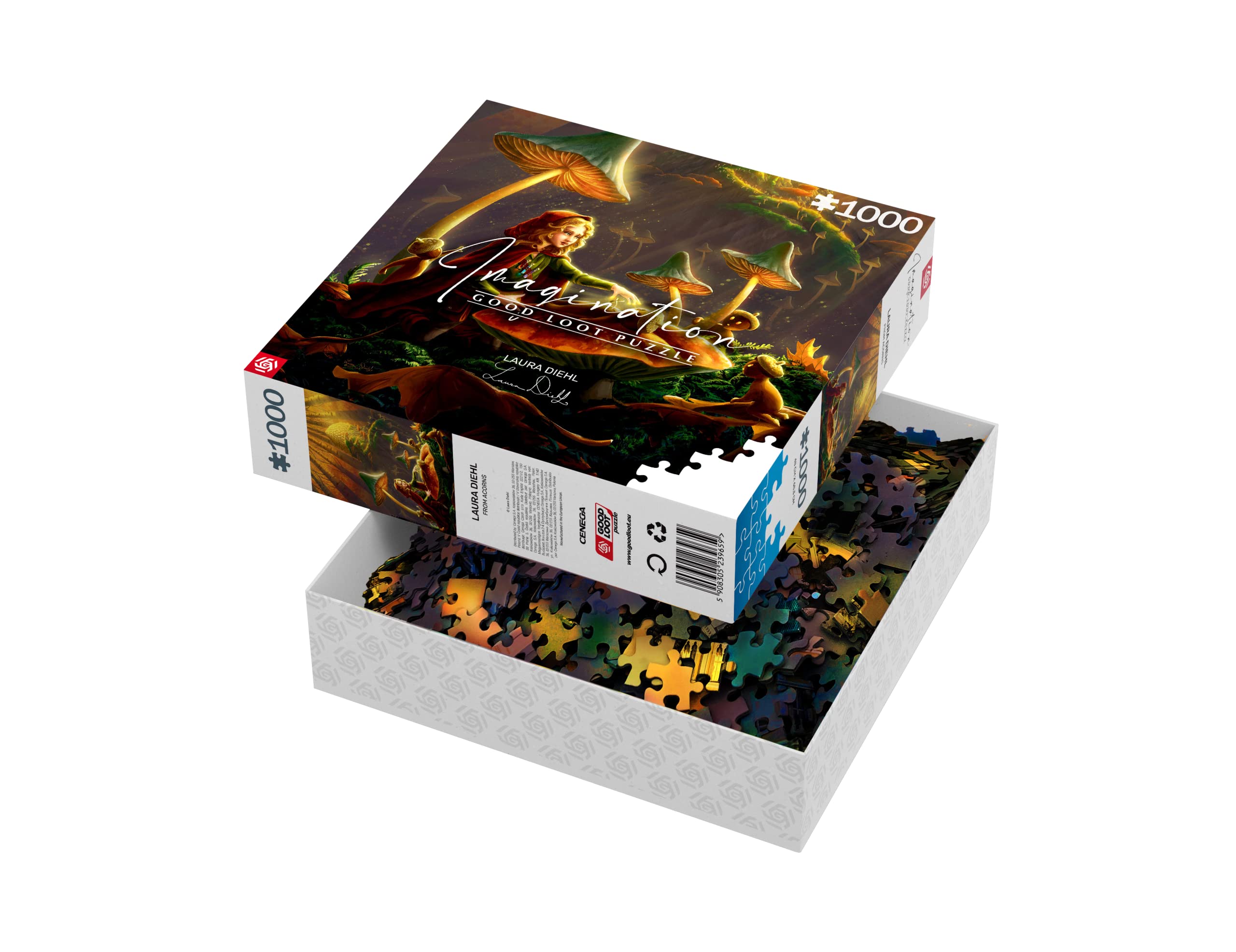 Good Loot Puzzle 'Acorn Fairy' Von Laura Diehl – 1000 Teile, 68x48cm, Leuchtende Farben & Langlebig