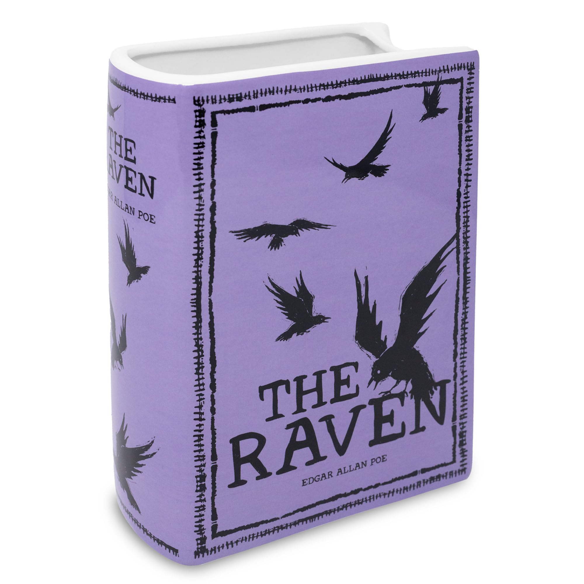 Vase livre en céramique violet Le Corbeau pour embellir votre coin lecture de salon