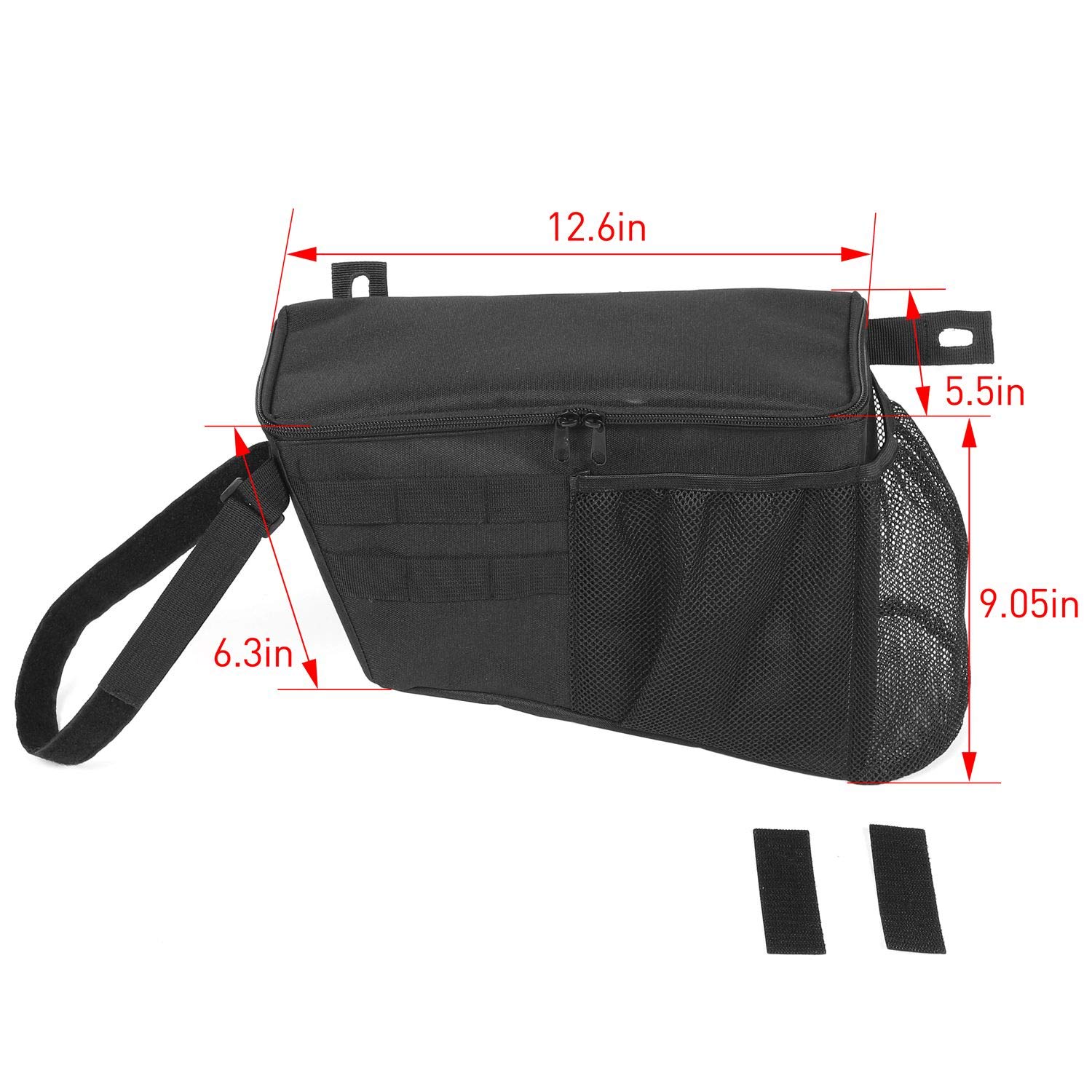 RT-TCZ Trunk Organizer, Driver Side Storage Bag Accessories for 2018-2023 Jeep Wrangler JL 4-Door