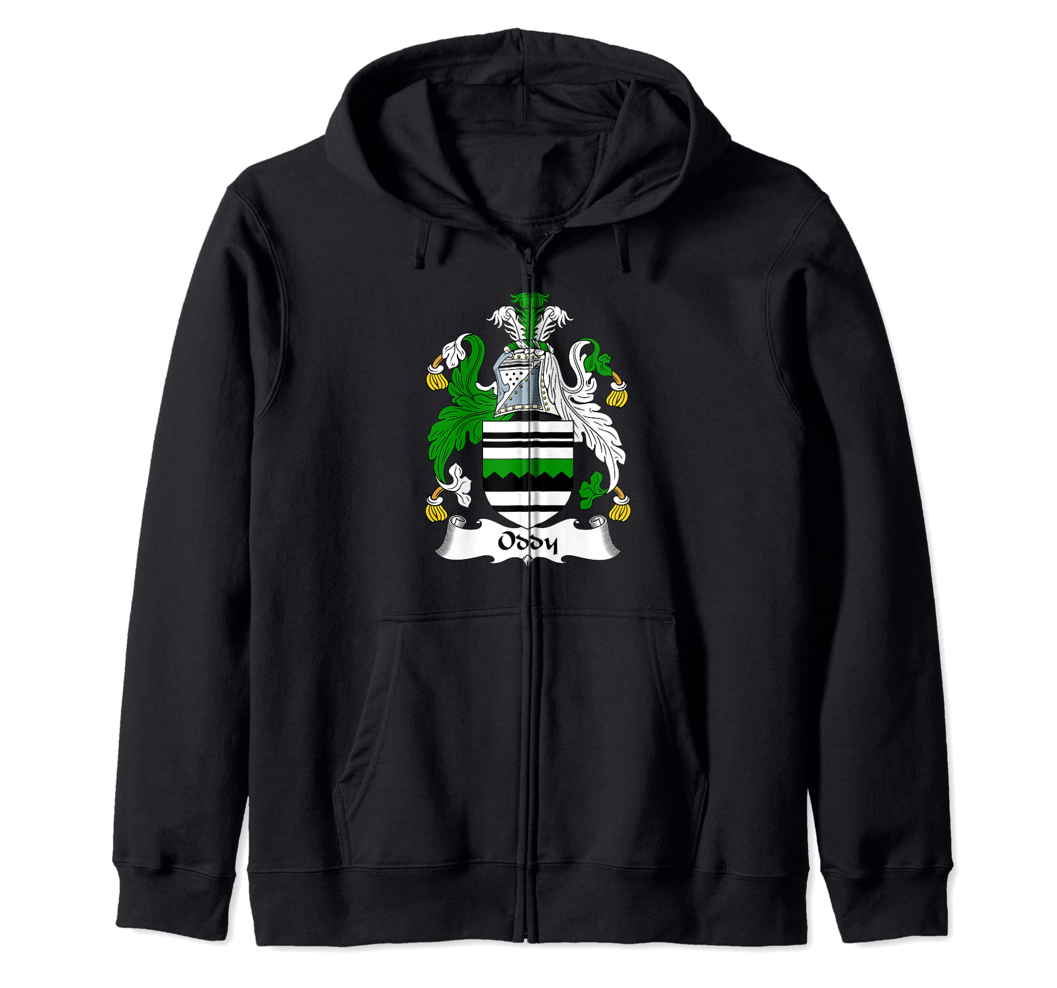 Oddy Coat of Arms - Family Crest Zip Hoodie