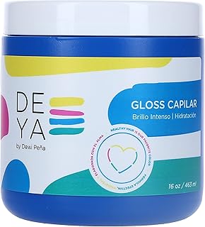 DEYA Gloss Capilar with Organic Coconut and Jojoba Oils and Silk Deep Restorative Mask 16 OZ
