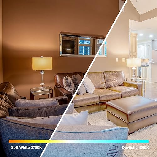 Miniatura 7 de DAYBETTER Bombillas LED Edison vintage equivalentes a 60 W, bombillas de filamento LED antiguas ST58, bombilla LED regulable con base media E26,