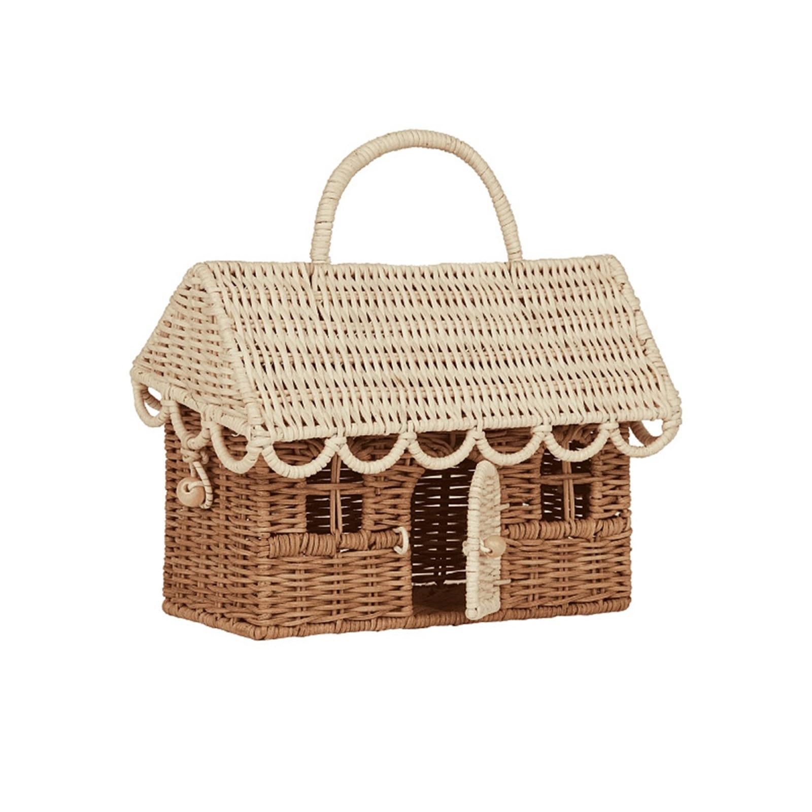 Panier en osier tressé maison pour trier vos affaires avec élégance