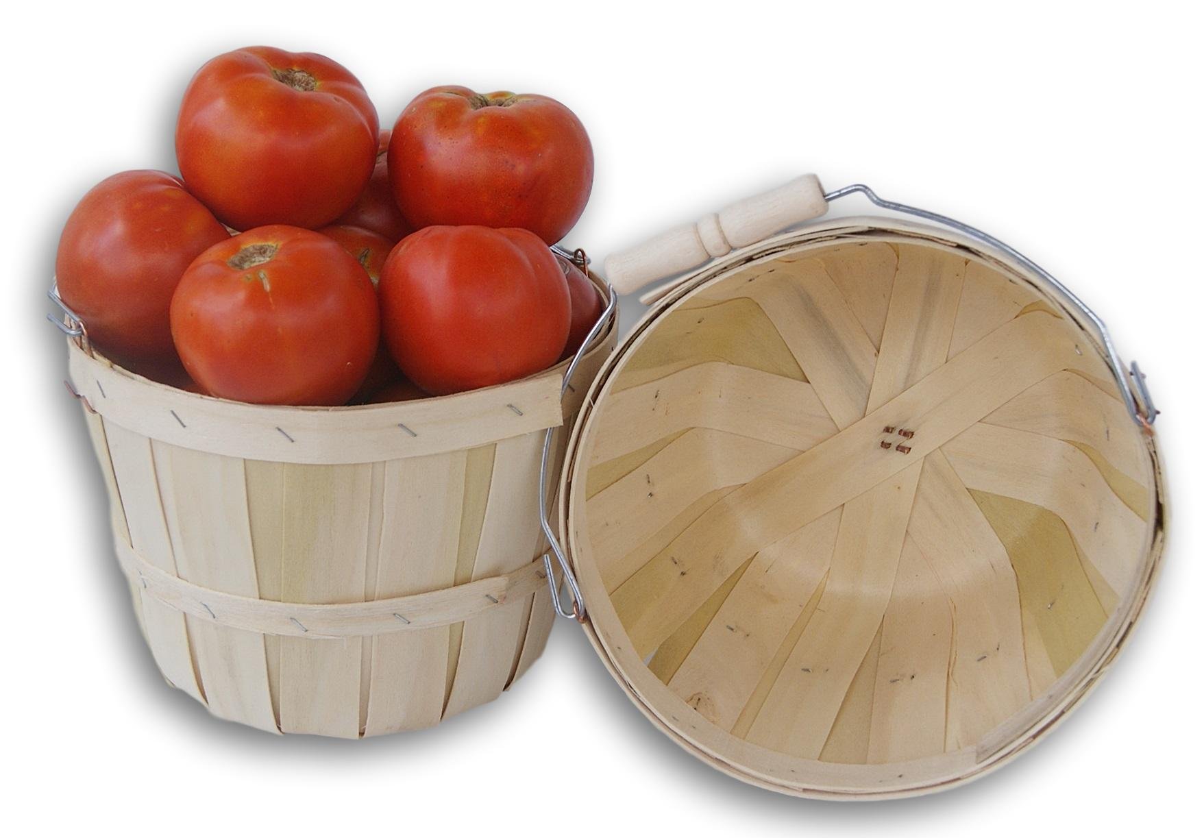 Buy Round Wooden Half Peck Baskets; Garden, Farm, Fruit, Vegetable