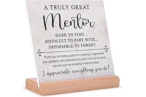 Heartfelt Mentor Gifts for Women and Men: Express Your Gratitude with Afterprints' Meaningful Plaque
