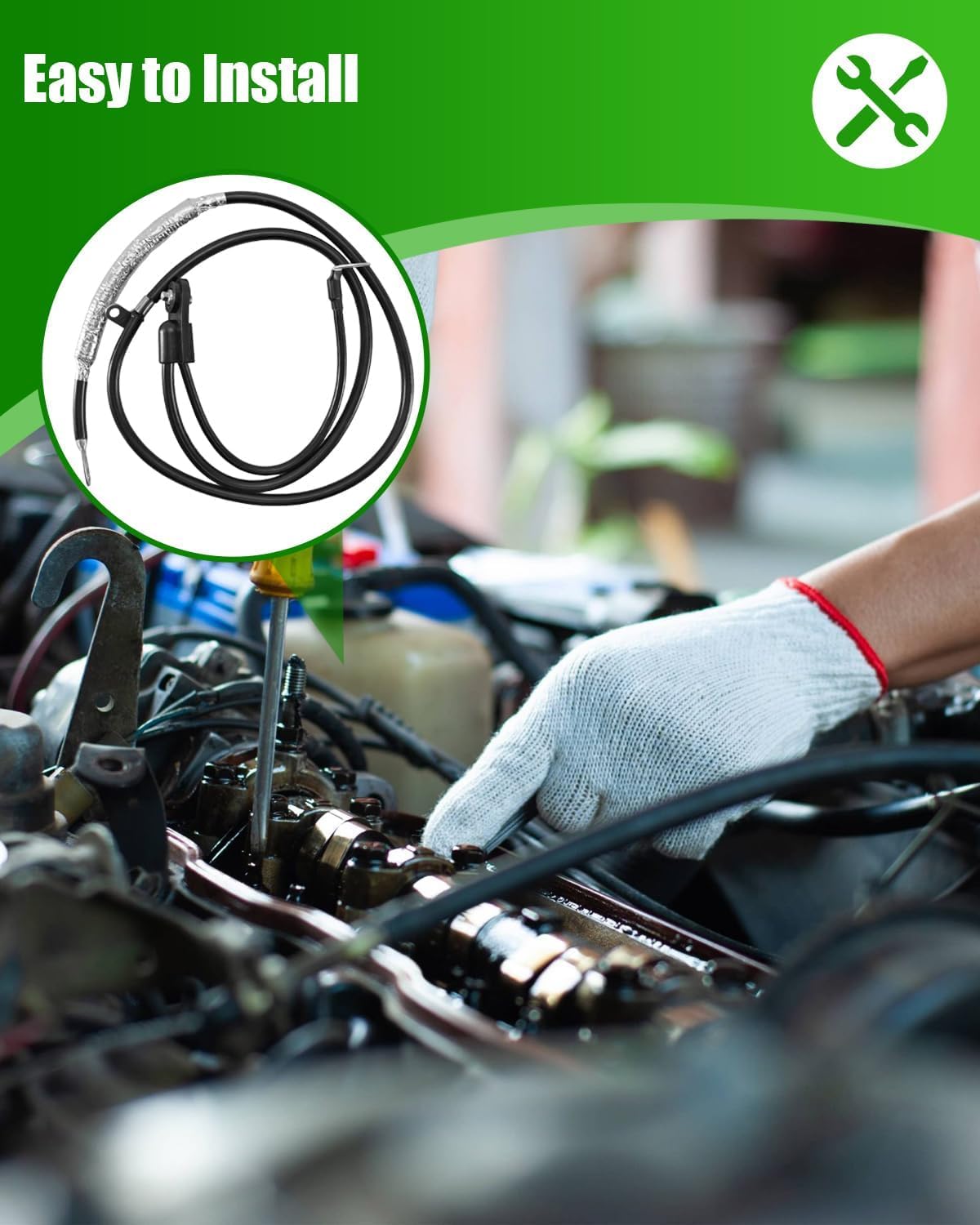 2SD79CX 19295324 Battery Positive Cable Fit for Chevrolet Buick GMC Cadillac Vehicle, Positive Cables for Battery to Starter & Switch