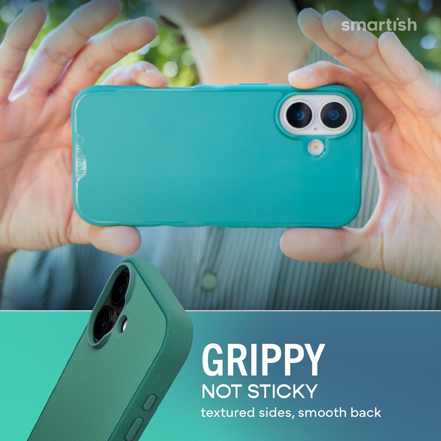 Smartish® iPhone 17 MagSafe Case - Gripmunk Magnetic Slim Case [Lightweight + Protective] Thin Grip Cover with Microfiber Lining for Apple iPhone 17 - So Jaded