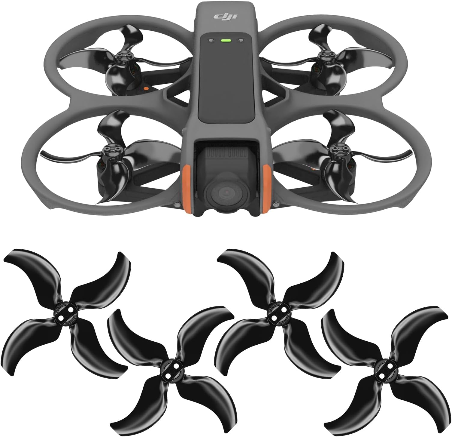 Master Airscrew Stealth Propellers for DJI Avata 2 - Black, 4 pcs