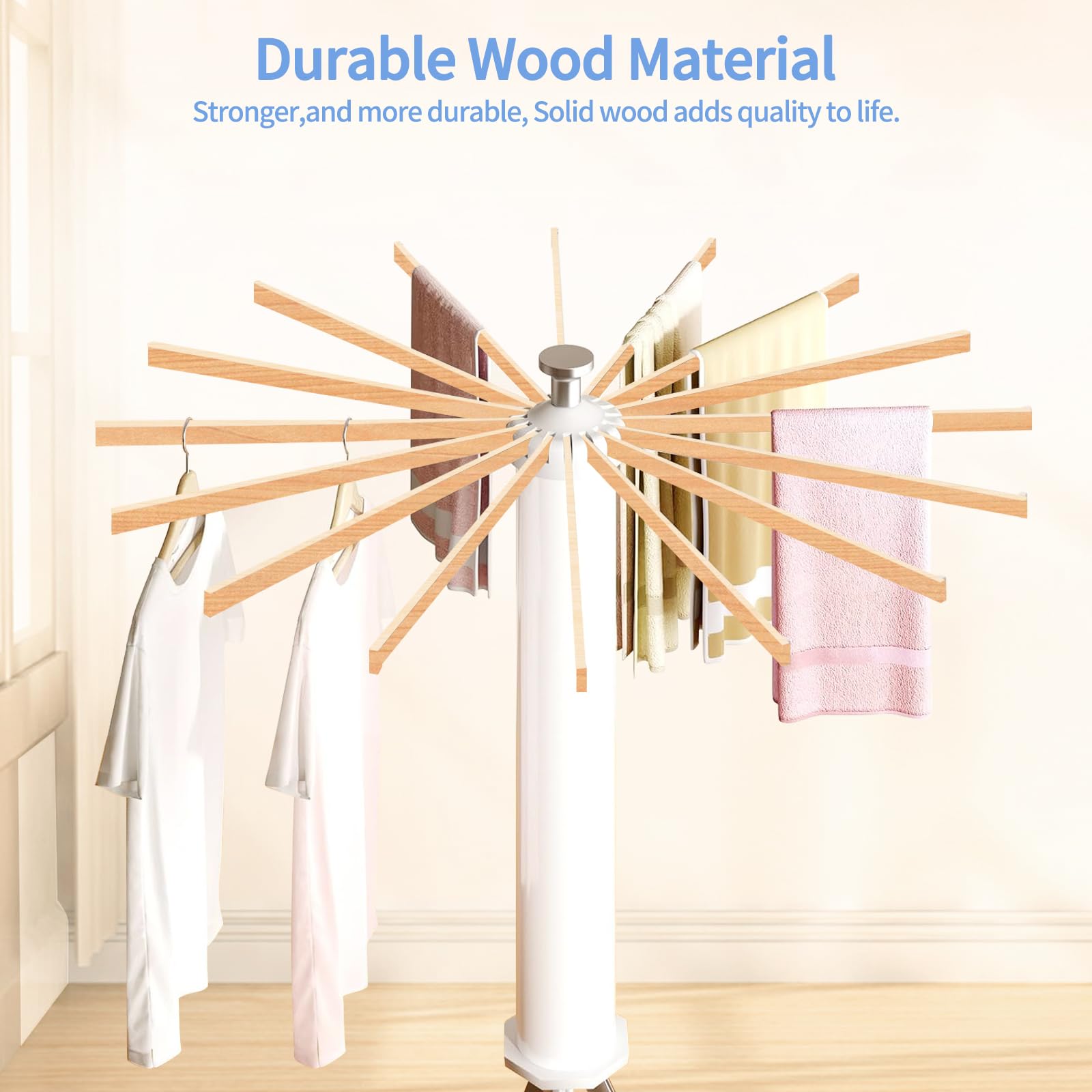 Collapsible Space Saving Dryer SKIKEN Cylinder Tripod Clothes Drying ...