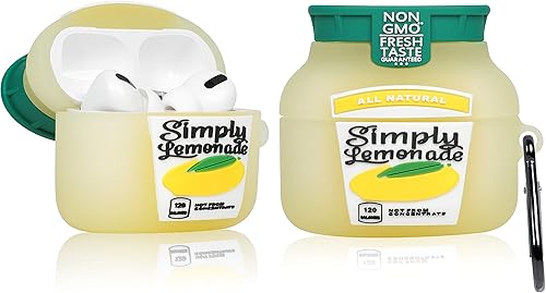 Miniatura 2 de Oqplog Funda para Airpod Pro 2019Pro 2 Gen 2022  Limonada amarilla, diseño de alimentos, lindo diseño de dibujos animados en 3D, divertido Kawaii