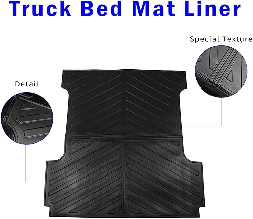 Miniatura 6 de Rongtaod Tapete para caja de camioneta compatible con Ford F150 2015-2024 2015-2024, forro de caja de camioneta de 5.5 pies, tapete de carga para