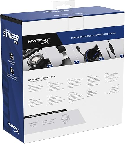 Miniatura 10 de HyperX Cloud Stinger Core - Gaming Headset for PlayStation 4 and 5, Over-Ear Wired Headset with Mic, Passive Noise Cancelling, Immersive In-Game
