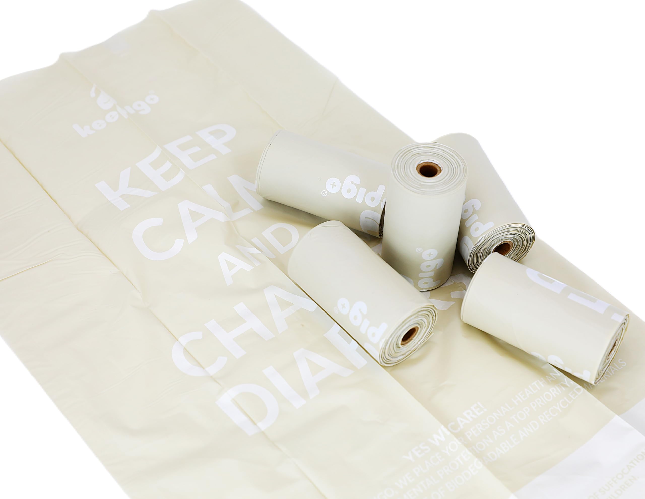 Bolsas de pañales compostables de desecho, 6 rollos a prueba de fugas, eliminación rápida y cómoda de pañales, artículos esenciales para bebés, bolsas de basura ecológicas, bolsas desechables para