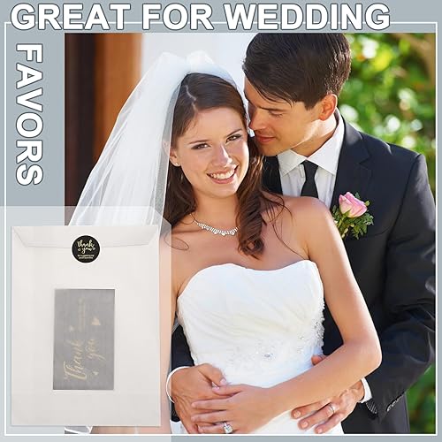 Miniatura 3 de Outus 1000 bolsas planas de vidrio encerado, bolsas de papel encerado para galletas, bolsas de golosinas, suministros de papel pequeños para jabones