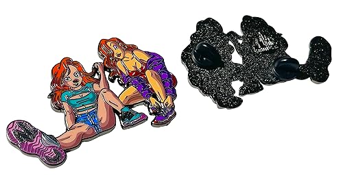 Miniatura 3 de Sexy Pin - Sexy Chick Pin In Kicks - Musical Comedy Toon Mashup Enamel Pin - 2 Inch Zinc Alloy Lapel Pin