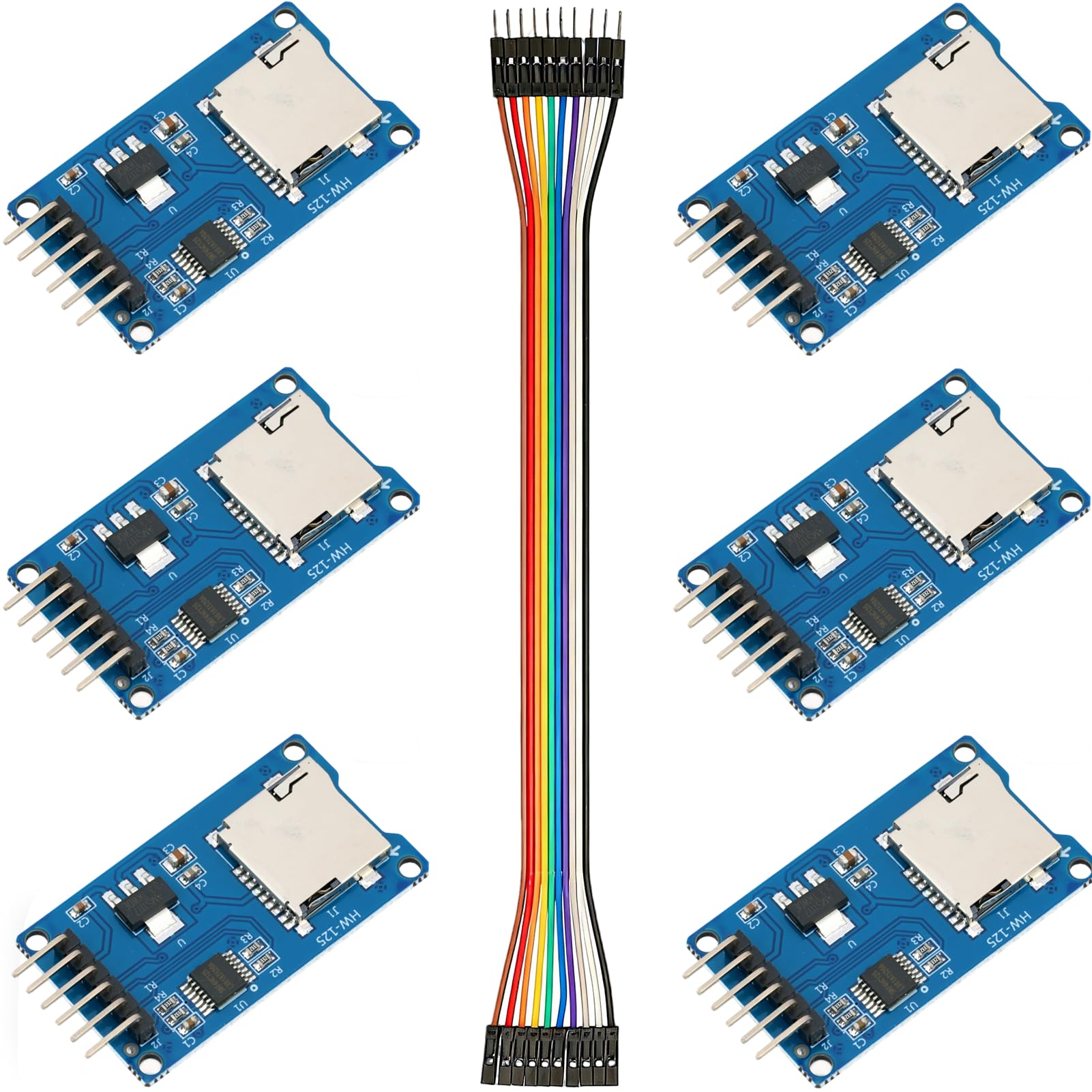 6pcs SD Card Reader Module SPI Interface Compatible with Arduino UNO/R3/MEGA-image-21