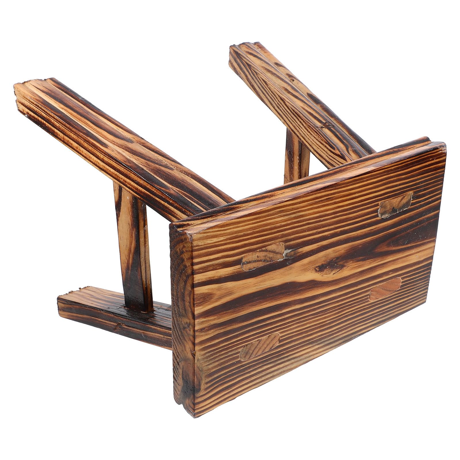 Taburete de madera maciza portátil para el vestidor del dormitorio familiar