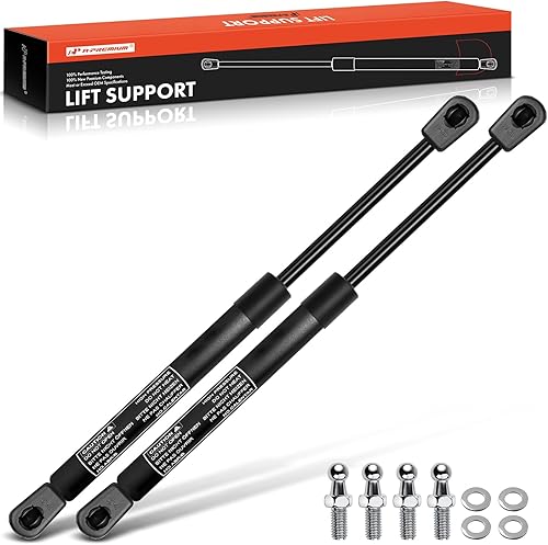 Miniatura 1 de A-Premium Soporte de elevación de 12.99 pulgadas, 35 libras, 13 pulgadas, amortiguador de resorte, compatible con caja de herramientas, caravana,