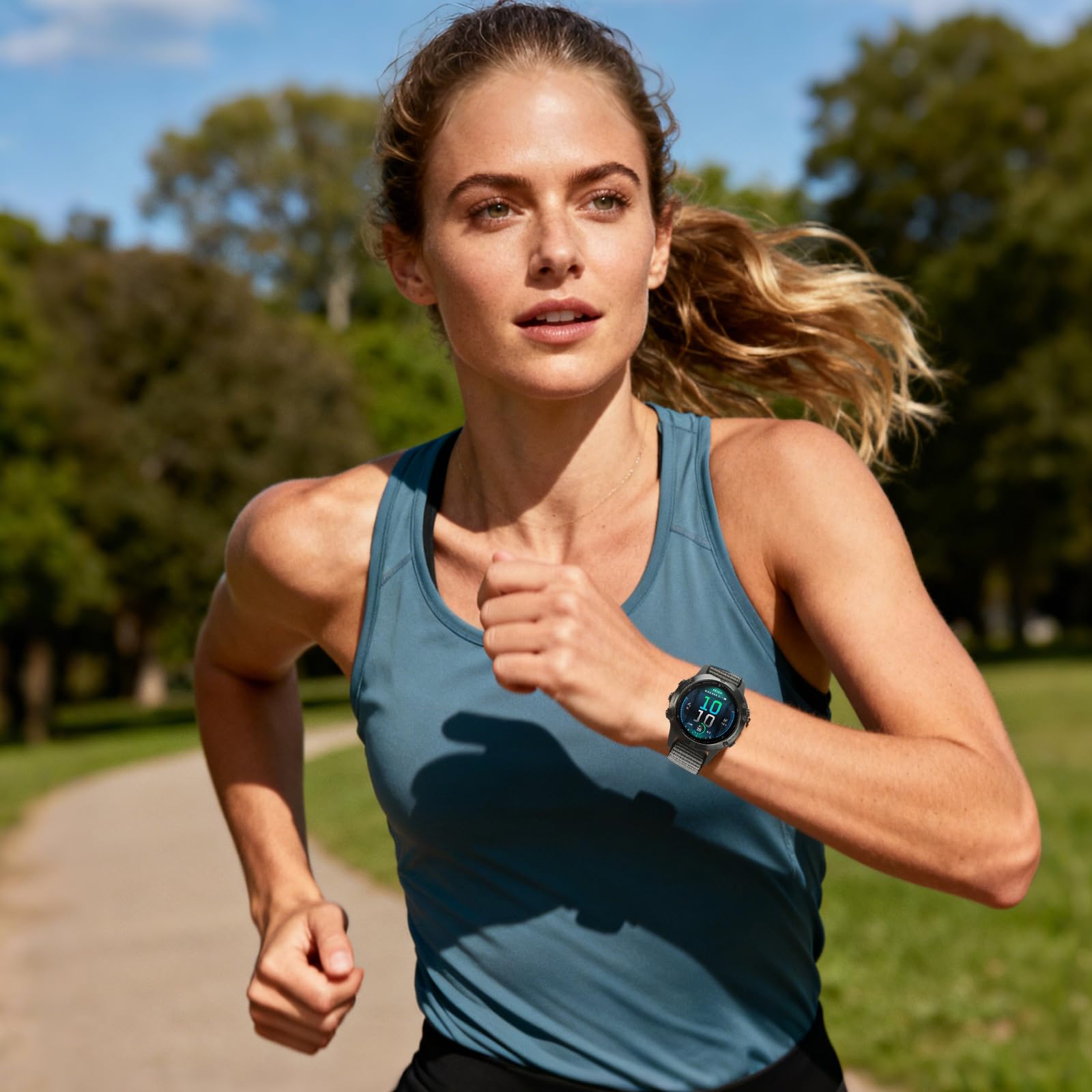 QuickFit nylonowy pasek 20 mm, kompatybilny z Garmin Fenix 8 43 mm / Fenix 7S/7S Pro/6S/6S Pro/5S/5S Plus, sportowy pasek zastępczy, zapięcie na rzepy, nadaje się do prania, do Approach S70